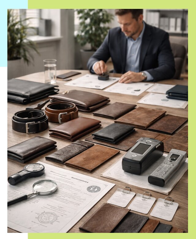 Сертификация кожаных изделий в Азнакаеве от 12314 р. | Алешин-Знк