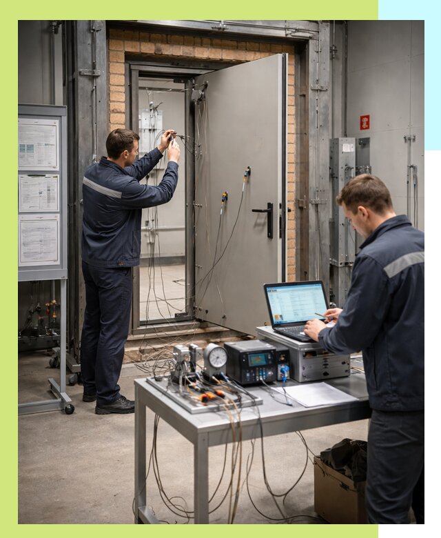 Сертификация противопожарных дверей в Азнакаеве по ГОСТ и ТР