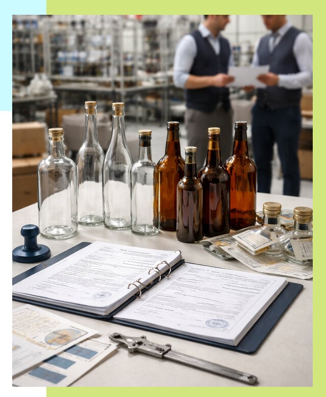 Сертификация стеклянных бутылок в Азнакаеве от 25655 р. | Алешин-Знк