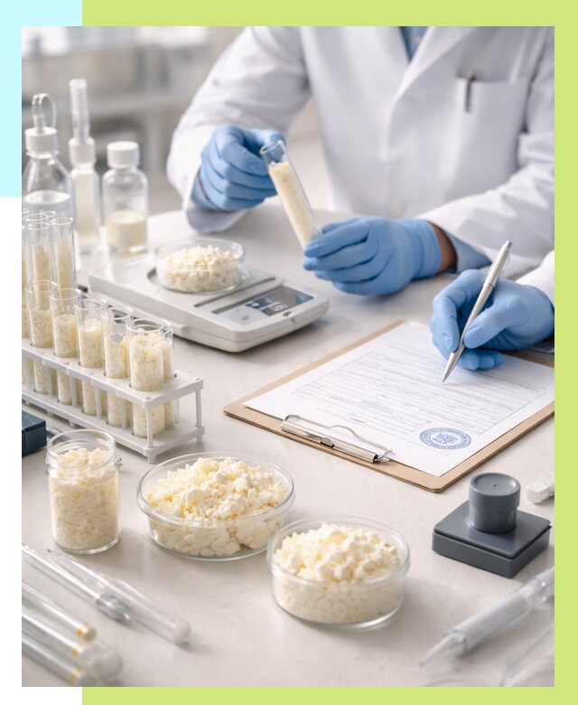 Сертификация творога в Азнакаеве от 12314 р. под ключ | Алешин-Знк