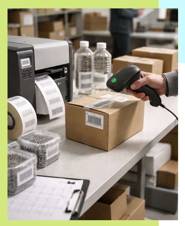 Штрихкодирование продукции и маркировка для продажи в Азнакаеве