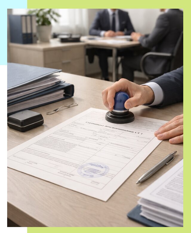 Сертификат происхождения СТ 1 в Азнакаеве от 4618 р. | Алешин-Знк