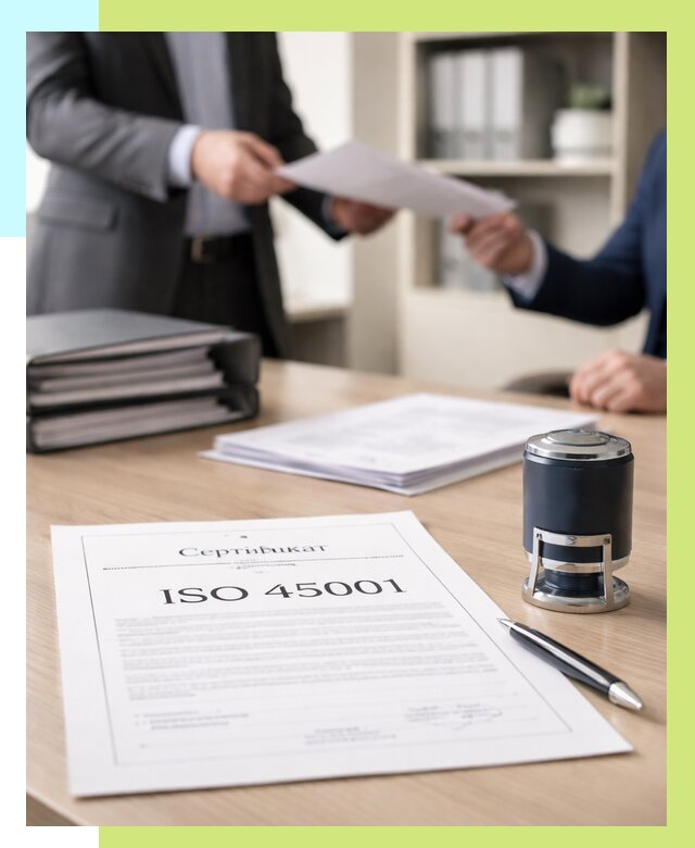 Сертификат ISO 45001 в Азнакаеве под ключ от 46179 р. | Алешин-Знк